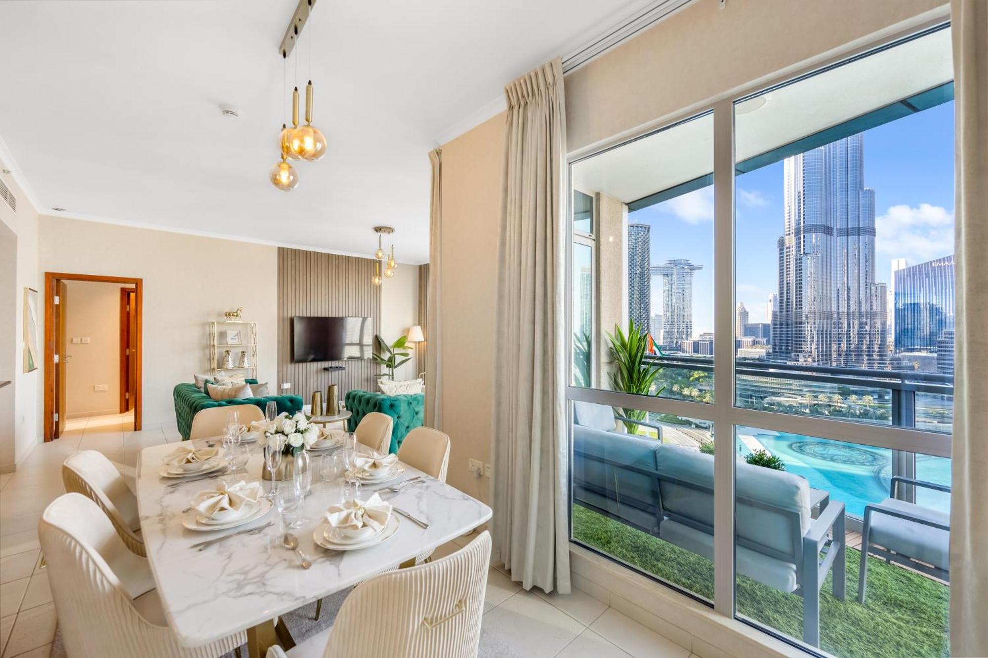 Durrani Homes - Lumina Grand 3br With Burj Khalifa And Fountain Views Apartment Dubai